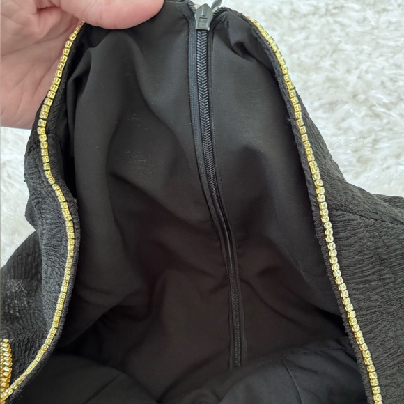 New 🌙 Chic Black and Gold Mini Dress - Picture 13 of 16